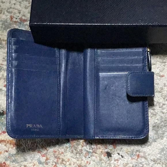 Prada Blue Leather Wallet - Picture 12 of 14